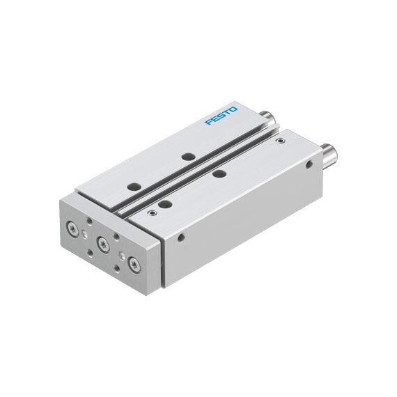 Cilindru ghidat Ø16 mm, Festo DFM16, cu acțiune dublă, ghidaj cu alunecare, frână și magnet - megora.ro