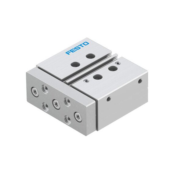 Cilindru ghidat Ø20 mm, Festo DFM20, cu acțiune dublă, ghidaj cu bile recirculante, frână și magnet - megora.ro