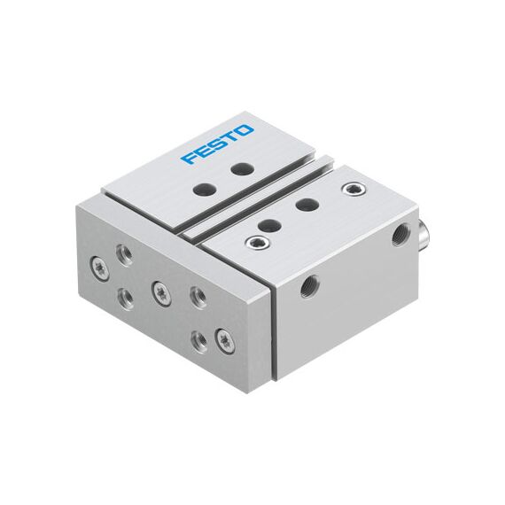 Cilindru ghidat Ø25 mm, Festo DFM25, cu acțiune dublă, ghidaj cu bile recirculante, frână și magnet - megora.ro