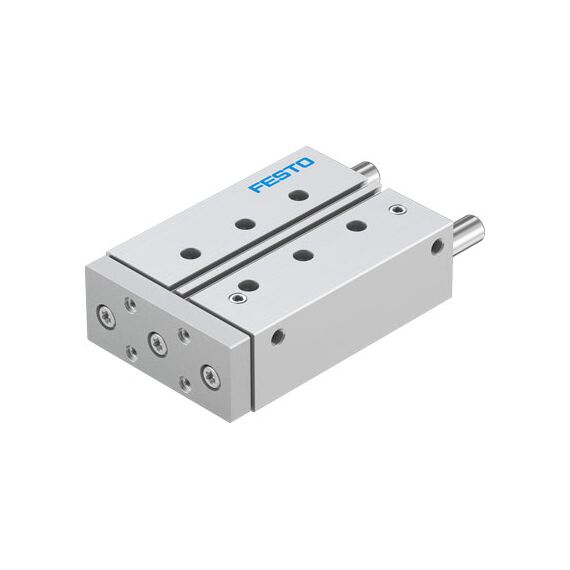 Cilindru ghidat Ø32 mm, Festo DFM32, cu acțiune dublă, ghidaj cu bile recirculante, frână și magnet - megora.ro