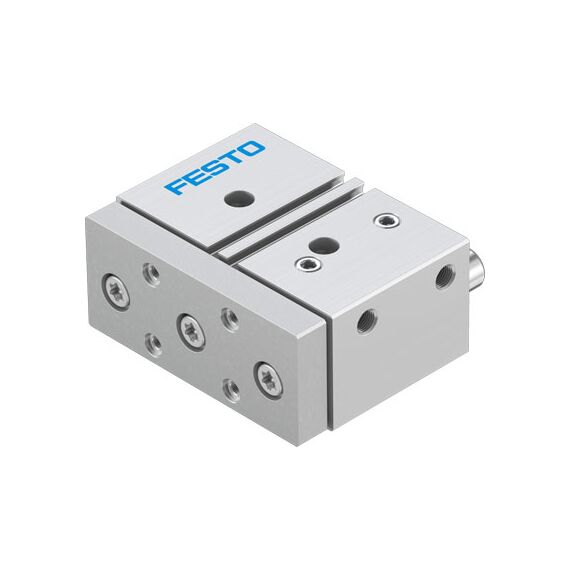 Cilindru ghidat Ø32 mm, Festo DFM32, cu acțiune dublă, ghidaj cu bile recirculante, frână și magnet - megora.ro