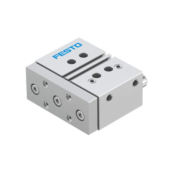 Cilindru ghidat Ø32 mm, Festo DFM32, cu acțiune dublă, ghidaj cu bile recirculante, frână și magnet - megora.ro