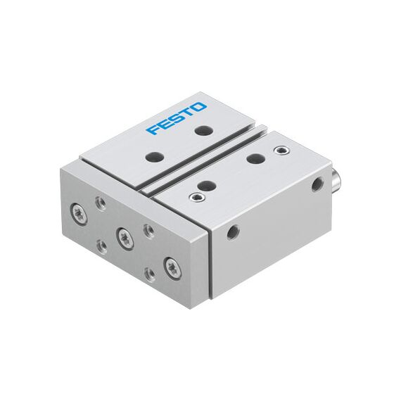 Cilindru ghidat Ø32 mm, Festo DFM32, cu acțiune dublă, ghidaj cu bile recirculante, frână și magnet - megora.ro