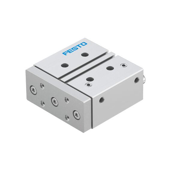 Cilindru ghidat Ø40 mm, Festo DFM40, cu acțiune dublă, ghidaj cu bile recirculante, frână și magnet - megora.ro