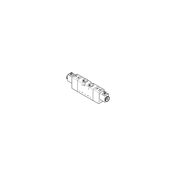 Ventil electromagnetic Festo VUVS-L25-P53C-MD-G14-F8-1C1, cod 575525, 5/3 CC, acțiune bistabil, alimentare 24 VDC, conexiune G1/4 - megora.ro