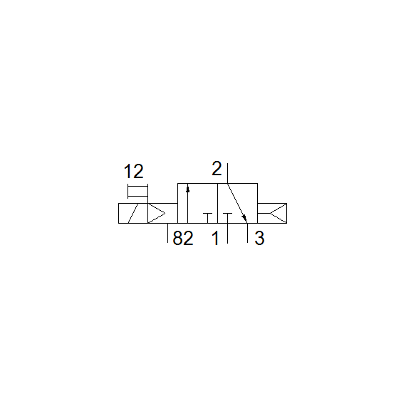 Ventil electromagnetic Festo VUVS-L30-M32C-AD-G38-F8-1C1, cod 575568, 3/2 NC, acțiune monostabil, alimentare 24 VDC, conexiune G3/8 - megora.ro