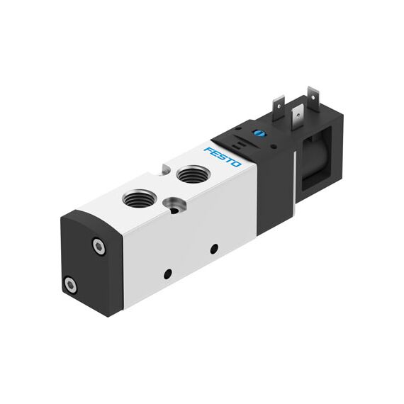 Ventil electromagnetic Festo VUVS-LK25-M52-AD-G14-1B2-S, cod 8043218, 5/2, acțiune monostabil, alimentare 24 VDC, conexiune G1/4 - megora.ro
