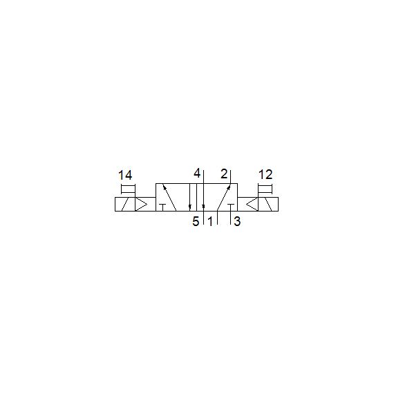 Ventil electromagnetic Festo VUVS-LK30-B52-D-G38-1B2-S, cod 8049882, 5/2, acțiune bistabil, alimentare 24 VDC, conexiune G3/8 - megora.ro