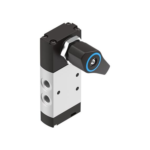 Ventil selector Festo VHEF-ES-B53C-G18, cod 4106818, 5/3 CC, acțiune bistabil, conexiune G1/8 - megora.ro