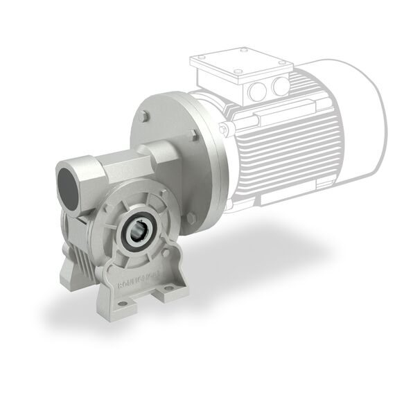 Reductor melcat Bonfiglioli VF44 P1 14 P71 B14 B3 putere 0.55 kW, raport 14, mărime 44, adaptor IEC 71 - megora.ro