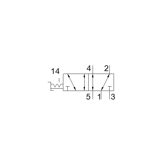 Ventil selector Festo VHEF-E-B52-G14, cod 8080959, 5/2, acțiune bistabil, conexiune G1/4 - megora.ro
