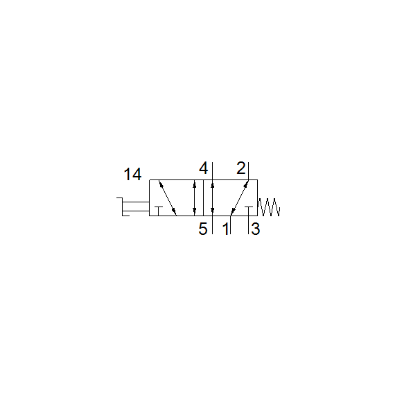 Ventil selector Festo VHEF-E-M52-M-G18, cod 8080972, 5/2, acțiune monostabil, conexiune G1/8 - megora.ro
