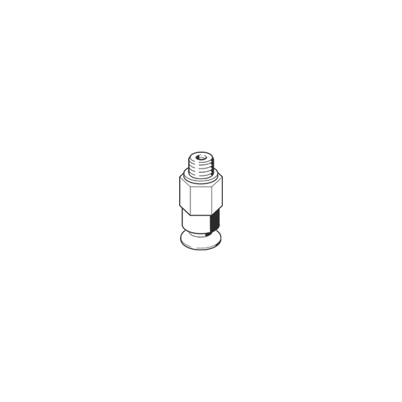 Ventuză Festo VAS-10-M5-SI-B, cod 1385610, material VMQ, diametru 10 mm, conexiune M5 - megora.ro