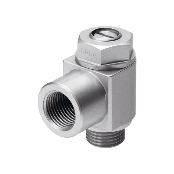 Drosel cu supapă de sens Festo GRLA-1/8-B, cod 151165 G1/8->G1/8 cu șurub drept - megora.ro
