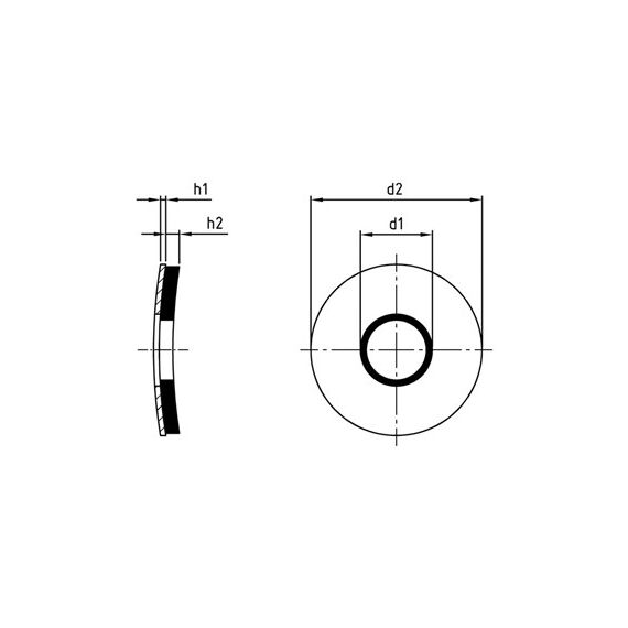 Șaibă de etanșare inox 6.7x16mm, lipită cu garnitură EPDM gri - megora.ro