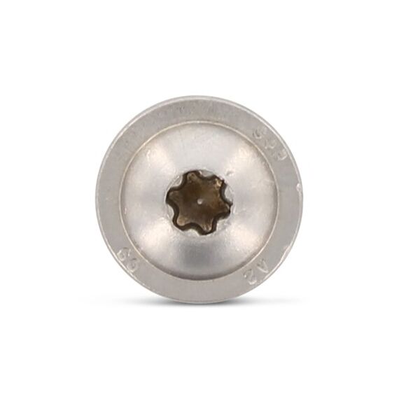 Șurub inox A2 pentru dulgherie, cap plat, torx TX40, 8x100mm - megora.ro