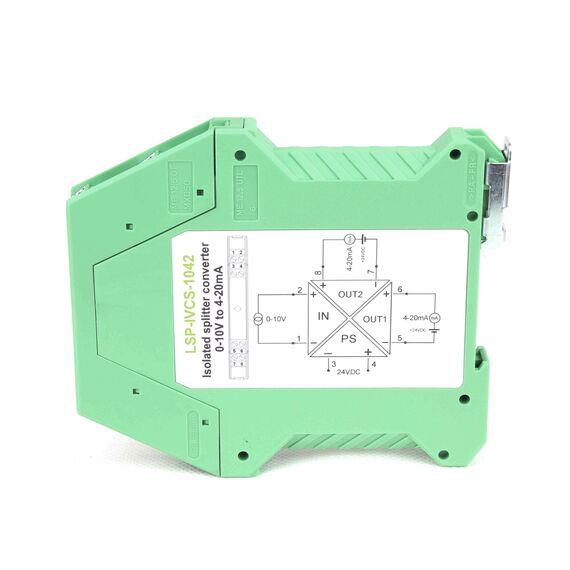 Convertor și splitter de semnal izolat Levtech LSP-IACS-4210 intrare 4-20 ma, ieșire 0-10 v - megora.ro