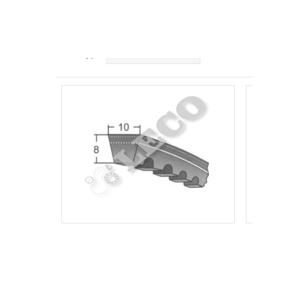 Curea trapezoidală dințată îngustă Optibelt Avx10X1013 La - megora.ro