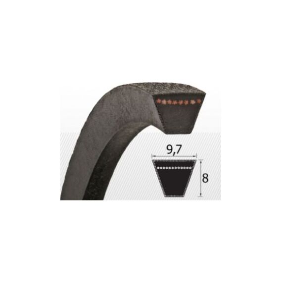 Curea trapezoidală îngustă Optibelt Spz 825 Lw - megora.ro