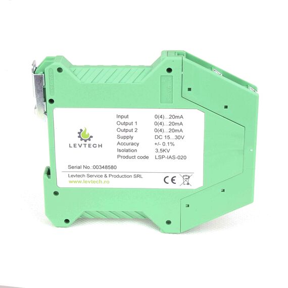 Splitter izolat pentru semnale analogice Levtech LSP-IVS-010 intrare 0-10 v, ieșire 0-10 v - megora.ro