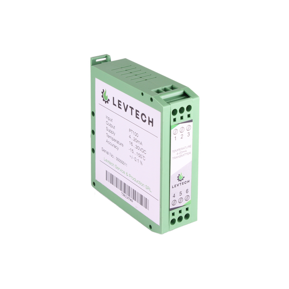 Transmițător de temperatură 4-20mA pentru Pt100 Levtech LSP-TST-100-420  - megora.ro
