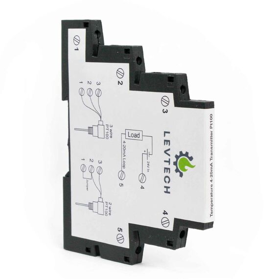 Transmițător de temperatură 4-20mA pentru Pt100 Levtech LSP-TSTS-100-420  - megora.ro