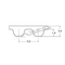 Curea sincronă dințată Optibelt Htd 5M 280	Mm - megora.ro