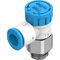 Drosel cu supapă de sens Festo VFOE-LS-T-G18-Q6, cod 8068748 Q6->G1/8 cu buton rotativ cu opritor - megora.ro