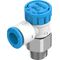 Drosel cu supapă de sens Festo VFOE-LS-T-R18-Q6, cod 8068751 Q6->R1/8 cu buton rotativ cu opritor - megora.ro