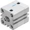 Cilindru compact Ø32 mm, Festo ADN32, cu acțiune dublă, piston cu filet M8 FI, cu frână și magnet, ISO21287 - megora.ro