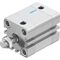 Cilindru compact Ø32 mm, Festo ADN32, cu acțiune dublă, piston cu filet M10x1.25 FE, cu frână și magnet, ISO21287 - megora.ro