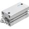 Cilindru compact Ø32 mm, Festo ADN32, cu acțiune dublă, piston cu filet M10x1.25 FE, cu frână și magnet, ISO21287 - megora.ro