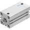 Cilindru compact Ø32 mm, Festo ADN32, cu acțiune dublă, piston cu filet M8 FI, cu frână și magnet, ISO21287 - megora.ro