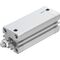 Cilindru compact Ø32 mm, Festo ADN32, cu acțiune dublă, piston cu filet M10x1.25 FE, cu frână și magnet, ISO21287 - megora.ro