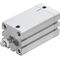 Cilindru compact Ø40 mm, Festo ADN40, cu acțiune dublă, piston cu filet M10x1.25 FE, cu frână și magnet, ISO21287 - megora.ro