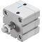 Cilindru compact Ø50 mm, Festo ADN50, cu acțiune dublă, piston cu filet M12x1.25 FE, cu frână și magnet, ISO21287 - megora.ro