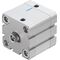Cilindru compact Ø50 mm, Festo ADN50, cu acțiune dublă, piston cu filet M10 FI, cu frână și magnet, ISO21287 - megora.ro