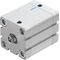 Cilindru compact Ø50 mm, Festo ADN50, cu acțiune dublă, piston cu filet M10 FI, cu frână și magnet, ISO21287 - megora.ro