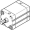 Cilindru compact Ø50 mm, Festo ADN50, cu acțiune dublă, piston cu filet M12x1.25 FE, cu frână și magnet, ISO21287 - megora.ro