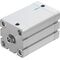 Cilindru compact Ø50 mm, Festo ADN50, cu acțiune dublă, piston cu filet M10 FI, cu frână și magnet, ISO21287 - megora.ro