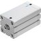 Cilindru compact Ø50 mm, Festo ADN50, cu acțiune dublă, piston cu filet M10 FI, cu frână și magnet, ISO21287 - megora.ro