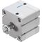 Cilindru compact Ø63 mm, Festo ADN63, cu acțiune dublă, piston cu filet M12x1.25 FE, cu frână și magnet, ISO21287 - megora.ro
