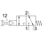 Ventil cu acționare manuală Festo VHEF-PTC-B32-G14, cod 5299713, 3/2 NC, acțiune bistabil, conexiune G1/4 - megora.ro