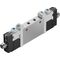 Ventil electromagnetic Festo VUVG-L10-P53C-T-M5-1R8L, cod 577346, 5/3 CC, acțiune bistabil, alimentare 24 VDC, conexiune M5 - megora.ro