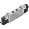 Ventil electromagnetic Festo VUVG-L14-P53C-T-G18-1R8L, cod 574231, 5/3 CC, acțiune bistabil, alimentare 24 VDC, conexiune G1/8 - megora.ro