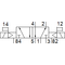 Ventil electromagnetic Festo VUVS-L25-B52-D-G14-F8-1C1, cod 575518, 5/2, acțiune bistabil, alimentare 24 VDC, conexiune G1/4 - megora.ro