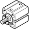 Cilindru compact Ø20 mm, Festo ADN-S20, cu acțiune dublă, piston cu filet M8 FE, cu frână și magnet - megora.ro