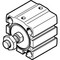Cilindru compact Ø63 mm, Festo ADN-S63, cu acțiune dublă, piston cu filet M12x1.25 FE, cu frână și magnet - megora.ro
