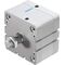 Cilindru compact Ø80 mm, Festo ADN80, cu acțiune dublă, piston cu filet M16x1.5 FE, cu frână și magnet, ISO21287 - megora.ro