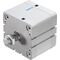 Cilindru compact Ø80 mm, Festo ADN80, cu acțiune dublă, piston cu filet M16x1.5 FE, cu frână și magnet, ISO21287 - megora.ro